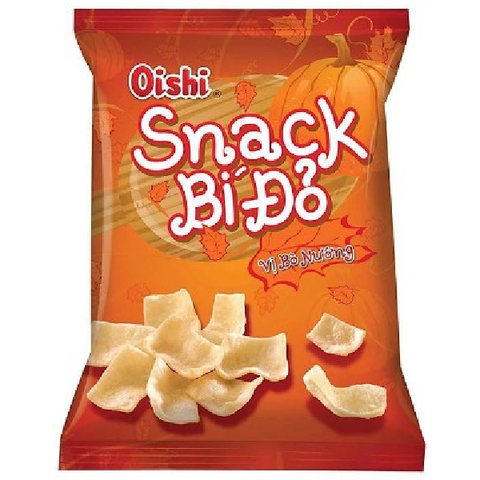Чипсы тыквенные со вкусом говядины на гриле Oishi Pumpkin Snack, 68 гр