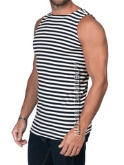 Купить настоящую майку-тельняшку - Магазин тельняшек.ру 8 -800-700-93-18Майка-тельняшка ВМФ (темно-синяя/суровая полоса) ИНТЕРЛОК ГОСТ Минобороны в Магазине тельняшек