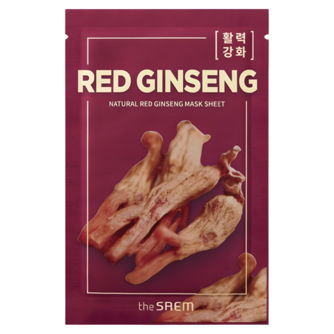 The Saem Natural Red Ginseng Mask Sheet Маска тканевая с экстрактом женьшеня