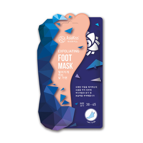 AsiaKiss Peeling foot mask, 38-45 размер Маска-носки для ног отшелушивающая