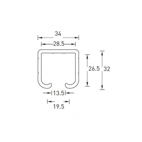 НАПРАВЛЯЮЩИЙ ПРОФИЛЬ AY8401-3M WF