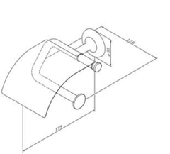 Держатель для туалетной бумаги с крышкой AM.PM LIKE - A80341500