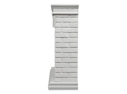 Портал Bricks 25 камень белый, белая эмаль