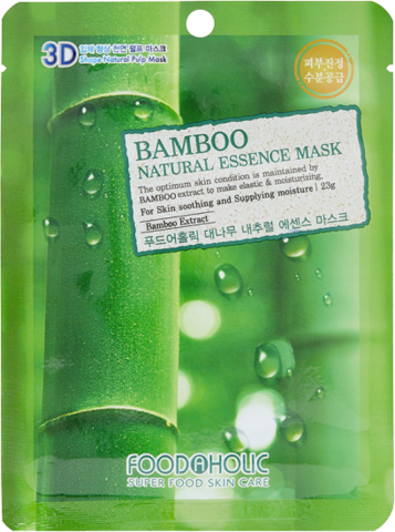 Foodaholic Маска тканевая Foodaholic 3D Mask Sheet Bamboo