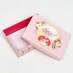 Подарочная коробка сборная "Бабушке", 21 х 15 х 5,7 см