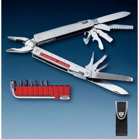 Мультитул Victorinox SwissTool Plus, 115 mm, 37 функций, нейлоновый чехол (3.0333.N)
