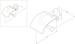 Держатель для туалетной бумаги с крышкой AM.PM LIKE - A80341500