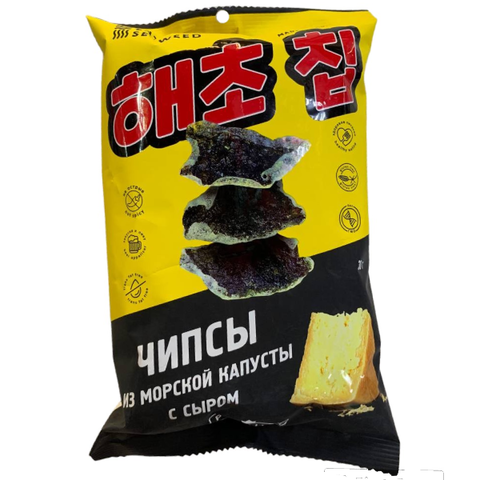 Чипсы из морской капусты с сыром EAT SEAWEED, 30 гр