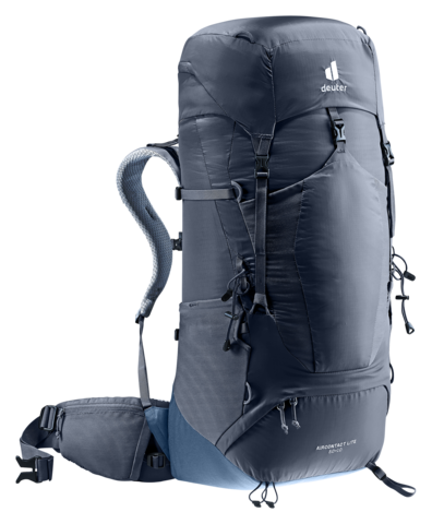 Картинка рюкзак туристический Deuter Aircontact Lite 50+10 Black-Marine - 3