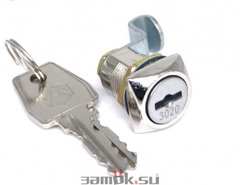 Замок почтовый ЗП-0802 20/180°, ригель изогнут по образцу (ступенька)