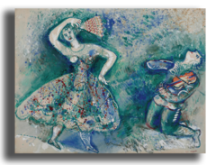Репродукция "Шагал - Танцы"