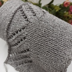 Ipanema Pecci Filati 100% шелк 600м/100гр Серый меланж