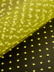 Фатин горох, 28 гр/м2, 150 см, лимонно-жёлтый