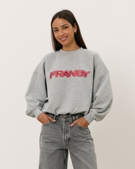 Свитшот FRANSY, серый меланж