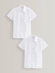 Рубашка с коротким рукавом школьная для мальчика Next M13-610, 2 шт., Белый
