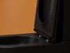 Ceramica Nova CN4001T-BMB CN4001T-BMB Напольная пристенная чаша унитаза METROPOL, смыв Торнадо, с сиденьем микролифт, цвет чер