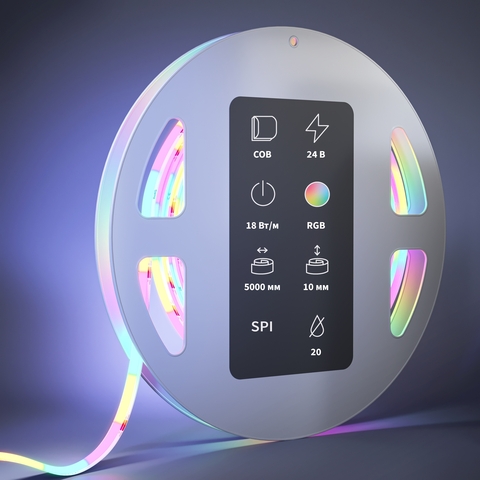 Светодиодная лента Maytoni 24В COB 18Вт/м RGB 5м IP 20 201250