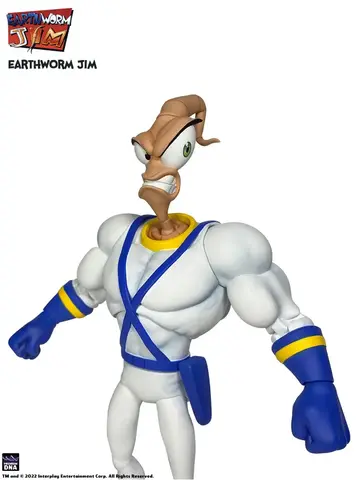 Фигурка Червяк Джим из игры Earthworm Jim