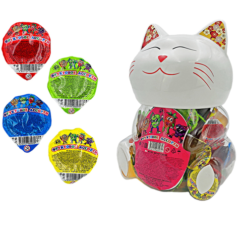Желе фруктовое Кошка 1кор*6бл*100шт, 13гр