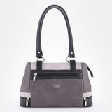 Сумка Саломея 847 мульти итальянский серо-черный