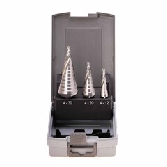 Набор ступенчатых сверл 4-12/4-20/4-30мм NextGeneration HSSE-Co5 Ruko 101026ERO