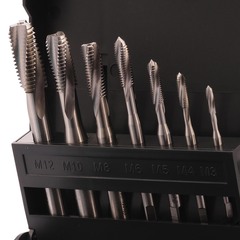 Набор метчиков машинных M3 -M12 HSSE DIN371/376 (Винт., C/2-3P, R15) 7пр Volkel 47816