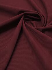 Микрофибра бельевая в рубчик матовая эластичная цвет бордово-кирпичный метражом