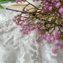 Гипсофила искусственная Сиреневая, высококачественный пластик, на ветке 54 см, набор 2 ветки