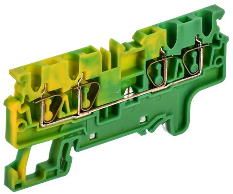 ARMAFIX Клемма пруж. CX2.5-4 PE 2,5мм2 4-конт. зазем. IEK