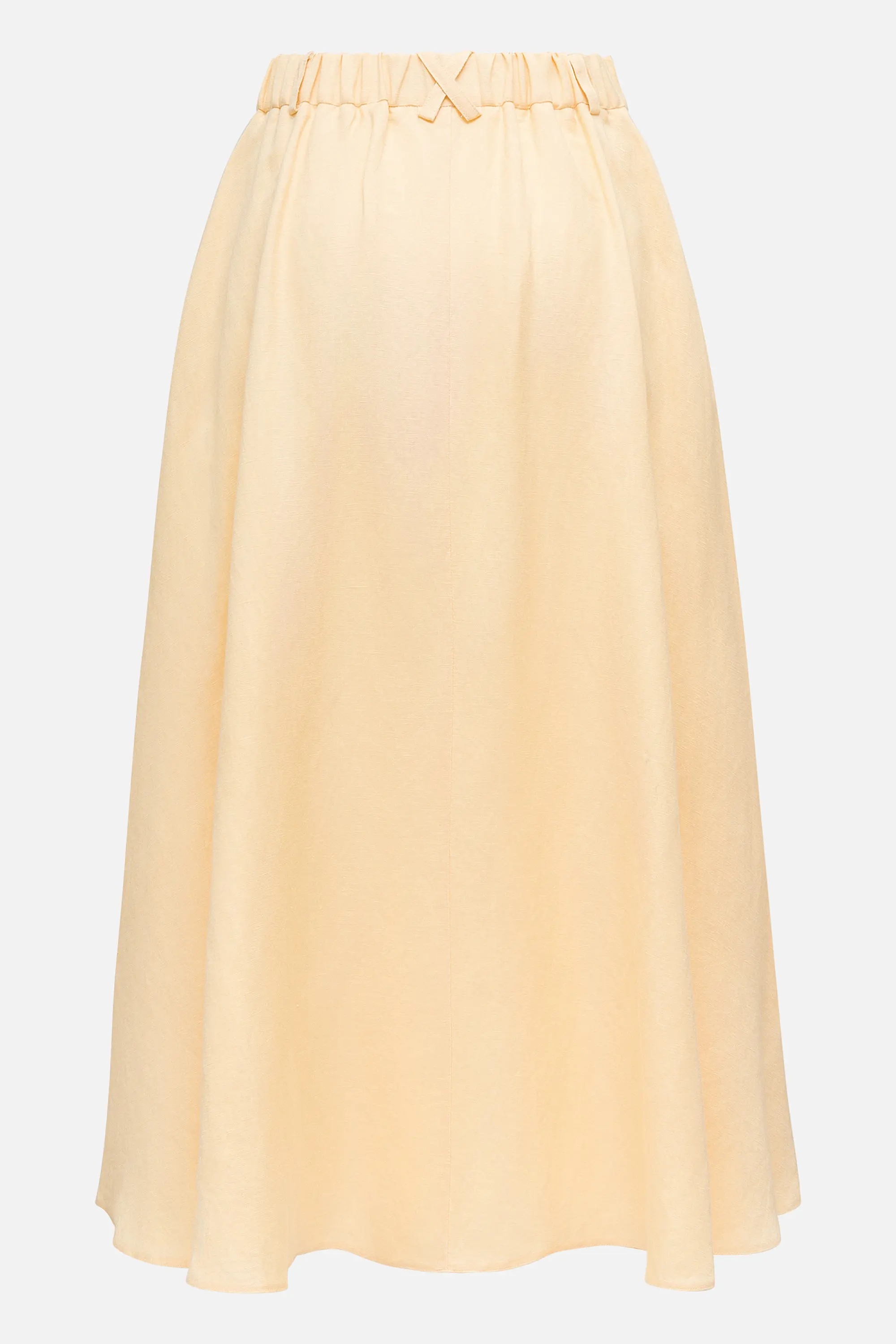 Льняная юбка А-силуэта