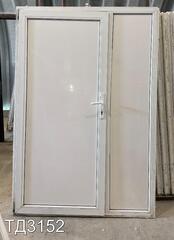 Дверь пластиковая входная Б/У 2010(в) x 1370(ш)