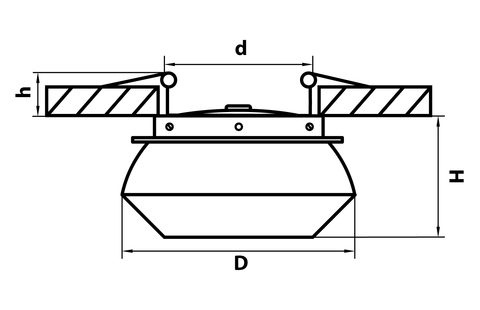 Встраиваемый светодиодный светильник Orbe Lightstar 051309