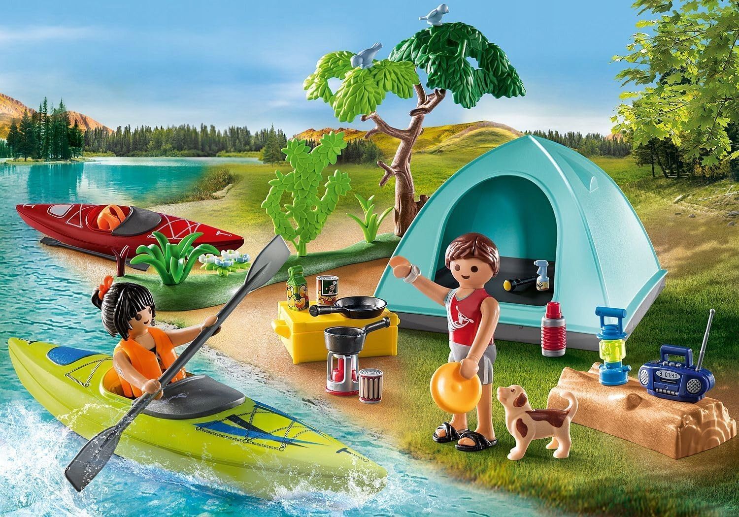 Конструктор Playmobil Family Fun - Палатка для кемпинга, кемпинг,  незабываемое приключение на свежем воздухе - Плеймобиль 71425 купить в  Москве | Доставка по России.