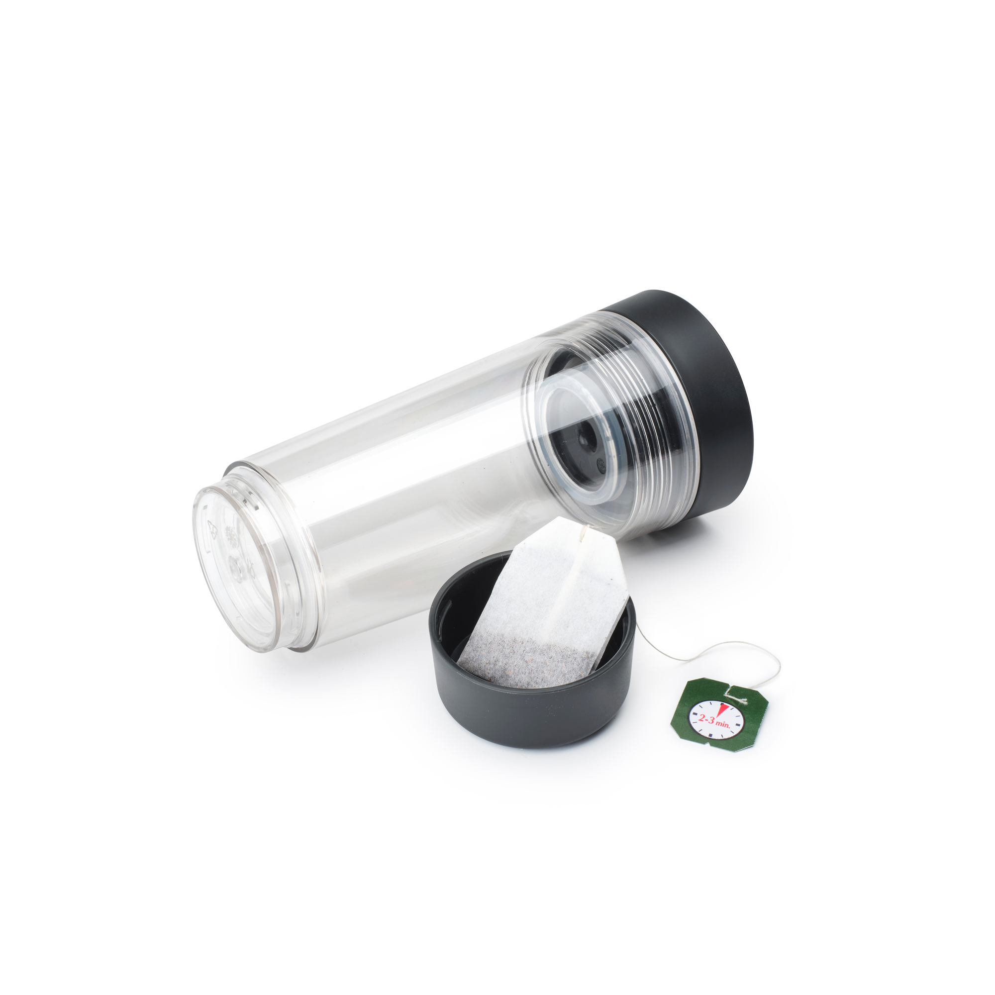 Кружка для чая с собой Make & Take (360 мл), Темно-серый, арт. 228766 - фото 2