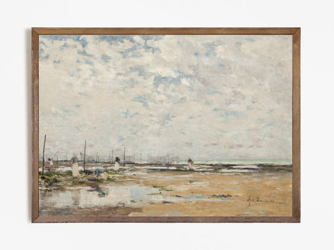 Арт принт 'The Beach at Villerville'