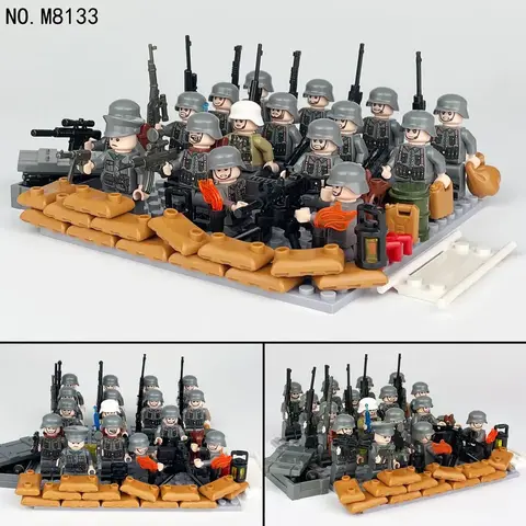 Минифигурки Военных Немецкая Армия набор 20 шт серия 323