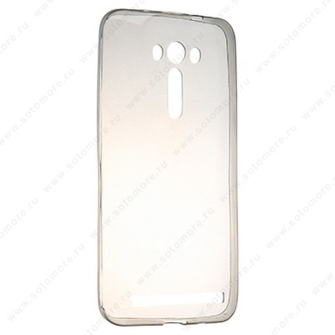 Накладка силиконовая ультра-тонкая для Asus ZenFone 2 Laser ze550kl черный (прозрачная)