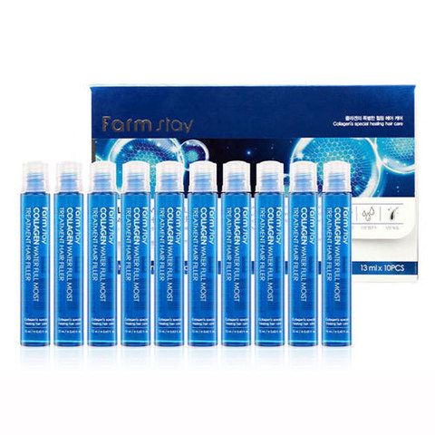 FarmStay Collagen Water Full Moist Treatment Hair Filler - Филлер для волос с коллагеном