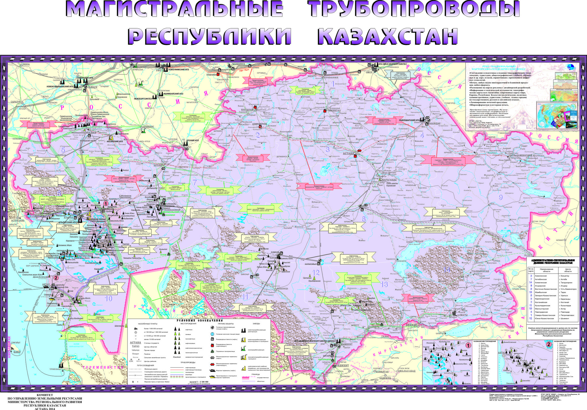 Карта нефтепровода казахстана