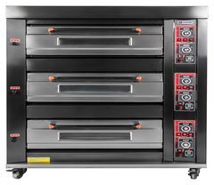 Печь хлебопекарная Miratek BK-39G + каменный под (3 яруса) + пароувлажнение