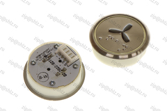 Кнопка (кнопочный модуль) BBP-R331-CMPLT-S-W-FAN-C "Вентилятор", круглая, статическая белая подсветка, Брайль.