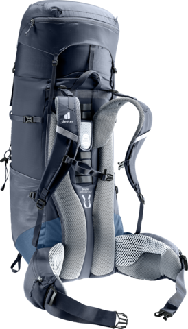 Картинка рюкзак туристический Deuter Aircontact Lite 50+10 Black-Marine - 4
