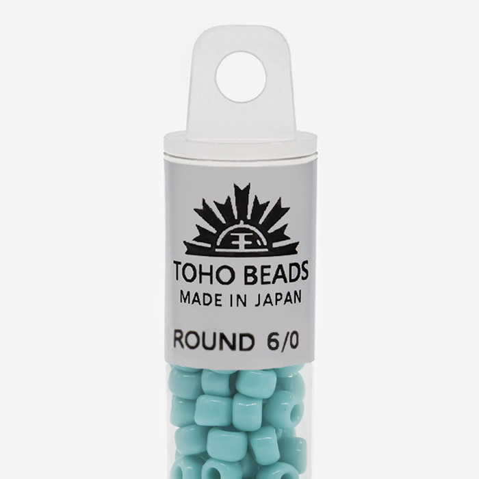 Японский бисер TOHO Round 6/0 (№55), непрозрачный глянцевый