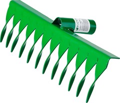 РОСТОК 312 x 72 мм, 12 витых зубцов, рабочая поверхность из стали, покрытие краска, без черенка, грабли (39600-12)