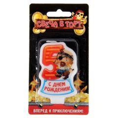 Свеча в торт. Цифра 