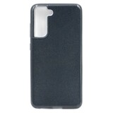 Силиконовый чехол блестящий Sparkle Case Блеск для Samsung Galaxy S21 FE (Черный)