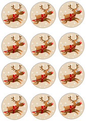 Картинка на сахарной бумаге, С Новым Годом 52