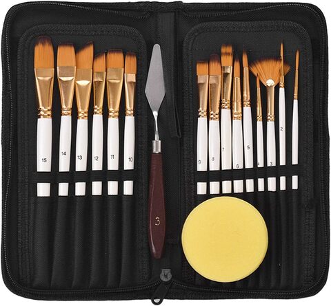 Fırça dəsti \ Paint Brush Set 15 Different Shapes & Sizes