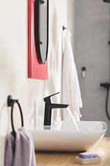 Смеситель для раковины GROHE Start с донным клапаном, S-Size, матовый черный (235512432)