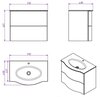 Cezares PETALO-ORO-800-VTR PETALO-ORO-800-VTR Стеклянная раковина-столешница Oro 780x490